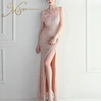 pink sequin dress