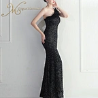 long black sequin dress